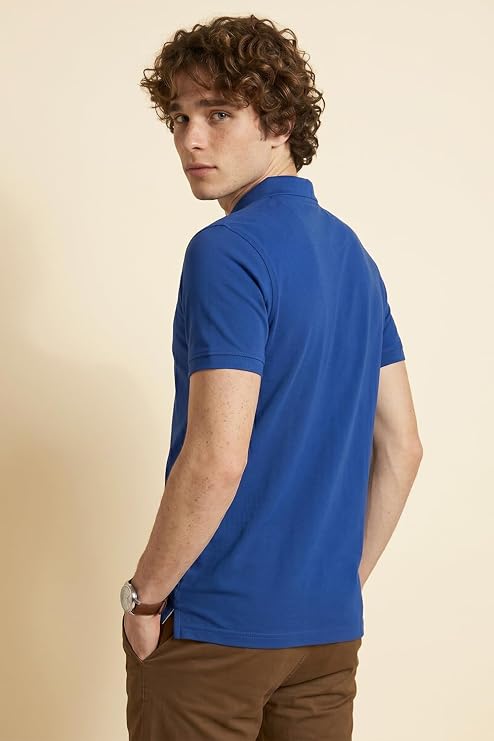 Allen Solly Men’s Polo T‑Shirt | Comfortable Rich Cotton Blend, Band Collar, Regular Fit | Stylish & Premium All Day Wear
