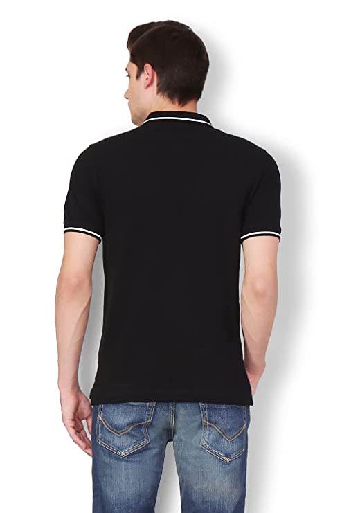 Van Heusen Men's Solid Regular Fit Polo