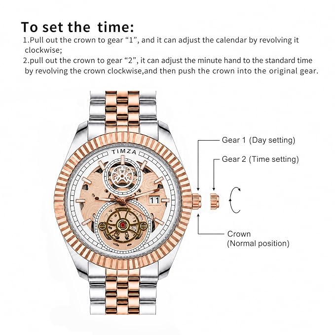 Watch for Man, Analog Wrist Watch with Stainless Steel Strap